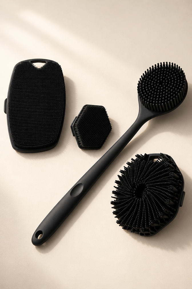 AuraSkin™ Silicone Shower Ritual Set