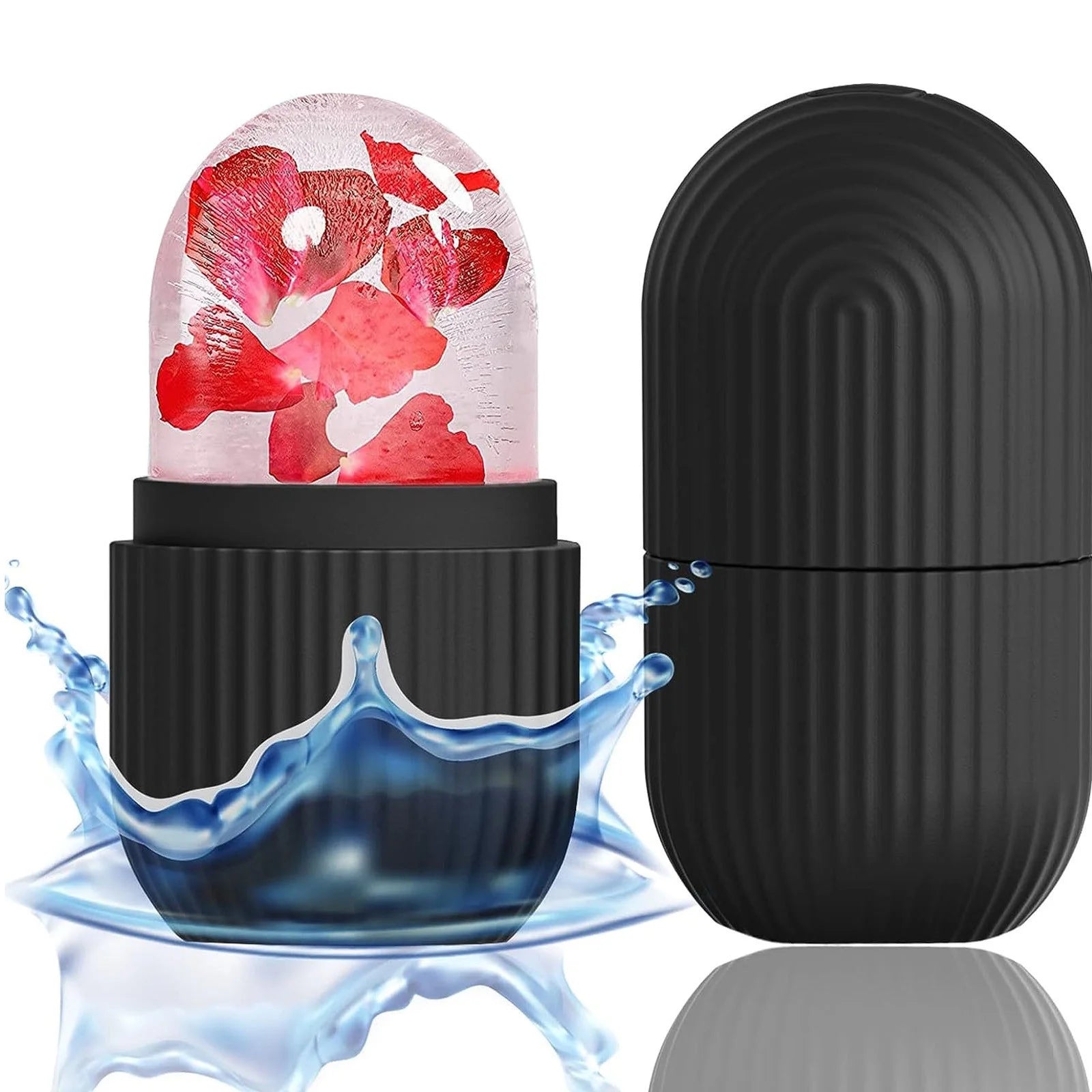 2024 New Ice Roller for Face and Eye, Ice Face Roller, Facial Beauty Ice Roller Skin Care Tools, Ice Cubess Face Massage, Silicone Ice Mold for Face Care